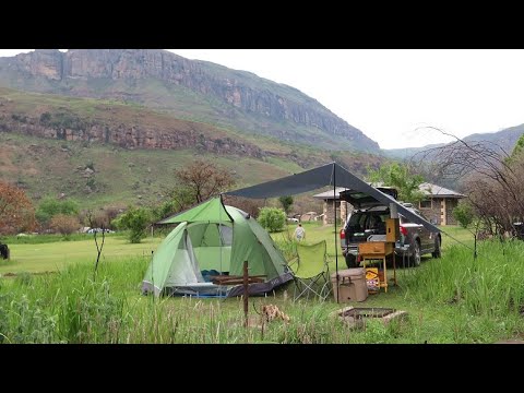 Solo car camping at Injisuthi in the Drakensberg mountains