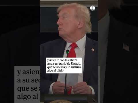 Así se enteró #trump en directo del próximo acuerdo de paz entre #israel y #hamas #paz #palestina