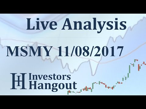MSMY Stock Live Analysis 11-08-2017
