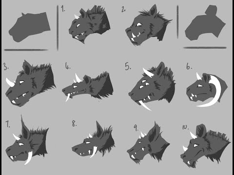 Warm Predator Creature Design - Part 1 (Silhouettes)