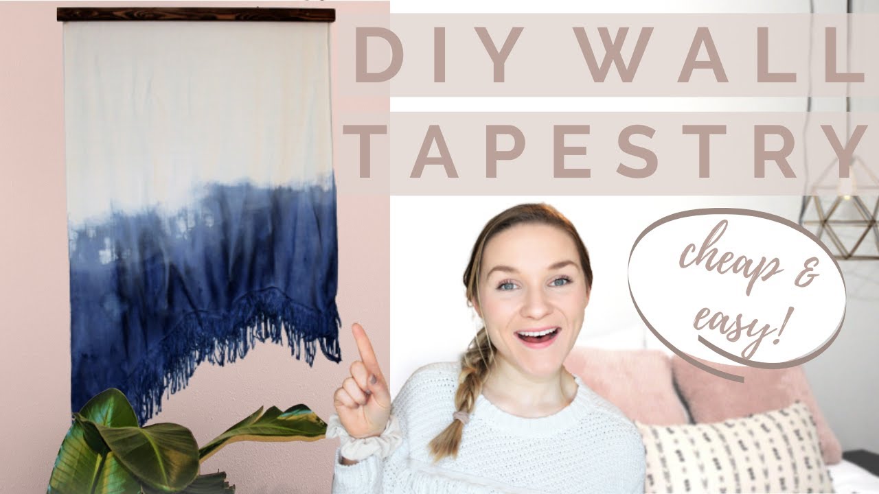DIY Large Wall Tapestry | Boho and Modern Wall Decor Ep. 2/3
