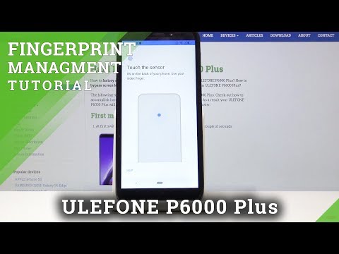 How to Set Up Screen Lock in ULEFONE P6000 Plus - Add Fingerprint
