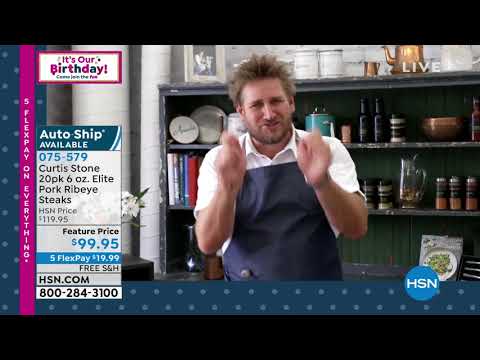 Curtis Stone 20pack 6 oz. Elite Pork Ribeye Steaks