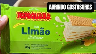 ? ABRINDO BISCOITOS WAFER LIMÃO SICILIANO DA PAPAGUARA ZERO LACTOSE