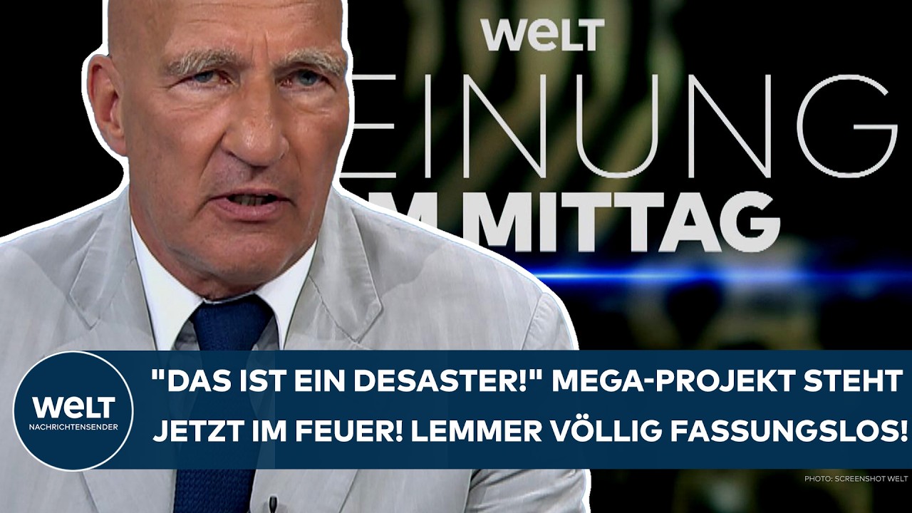 DEUTSCHLAND: "Das ist ein Desaster!" Riesenprojekt steht jetzt im Feuer! Lemmer völlig fassungslos!