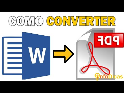 Vídeo: Converter DOCX para PDF: perguntas e respostas