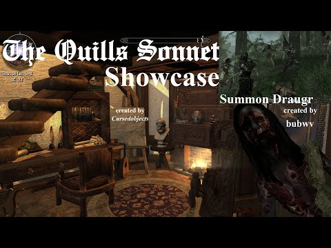 The Quills Sonnet by Cursedobjects & Summon Draugr by bubwv | Skyrim Special Edition