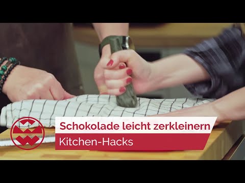 Nicht mit dem Messer! So zerkleinert Ihr Schokolade richtig - Kitchen-Hacks | Welt der Wunder
