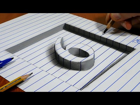 3D Trick Art On Line Paper, Number 6