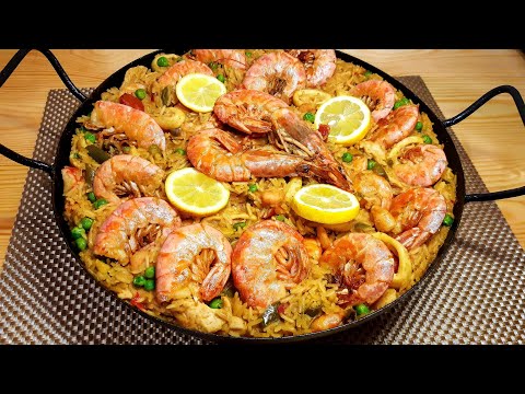البايلا الطبق الإسباني الشهير بفواكه البحر من أروع و ألذ الاطباق La paella