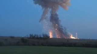 Страшный взрыв ракета-носителя Антарес при взлете - Видео онлайн