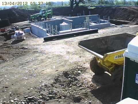 Passivhaus time lapse 02 - Basement construction.