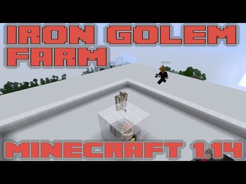 NEW Iron Golem Farm - Minecraft 1.14