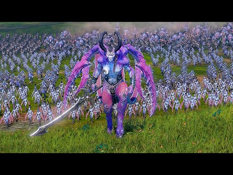Total War Warhammer 3 | N'KARI ATTACK ZARRIVYK FEATHERED PRINCE | The Cinematic Battle
