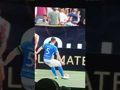 freekick with Lars ricken