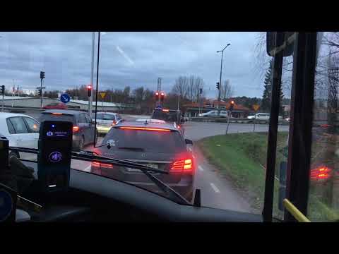 Bus ride line 3 from Oxbacken to Eriksborg.