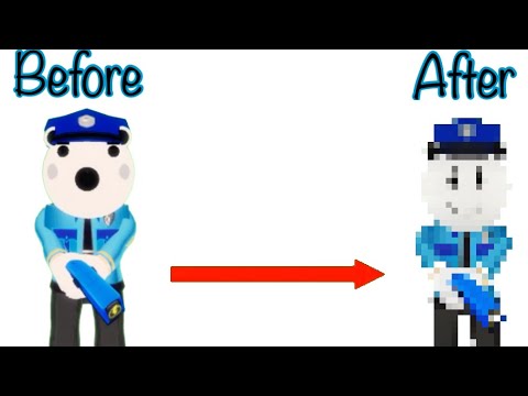 Piggy Book 2 Heist Officer Poley Jumpscare Vs. Winning Smile'd Officer Poley Jumpscare!