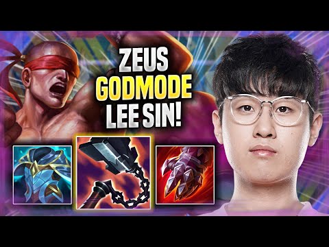 ZEUS LITERALLY GOD MODE WITH LEE SIN! - T1 Zeus Plays Lee Sin TOP vs Camille! | Season 2022