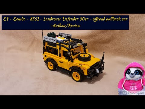 SY - Sembo - 8551 - Landrover Defender 90er - offroad pullback car - Aufbau/Review