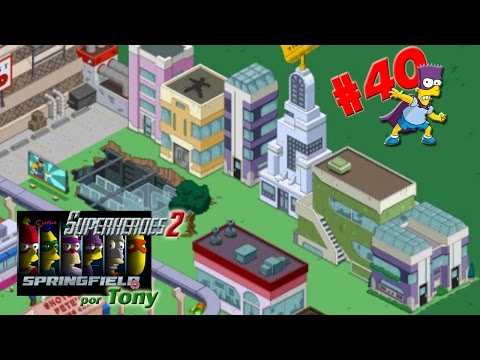 Los Simpson Springfield, Superhéroes 2 "Cap. 40 - Paquete edificios y Mansión al nivel 16" por Tony