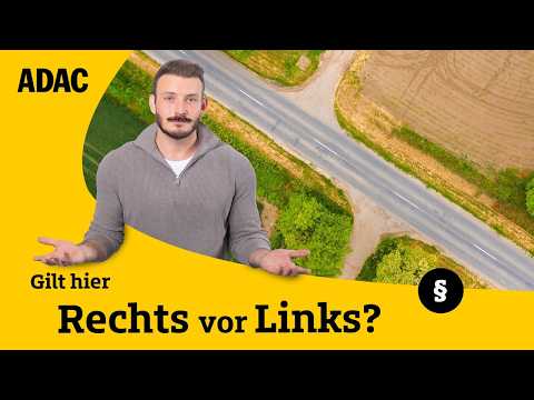 Diese Ausnahmen von "Rechts vor Links" sollte jeder Autofahrer kennen | ADAC | Recht? Logisch!