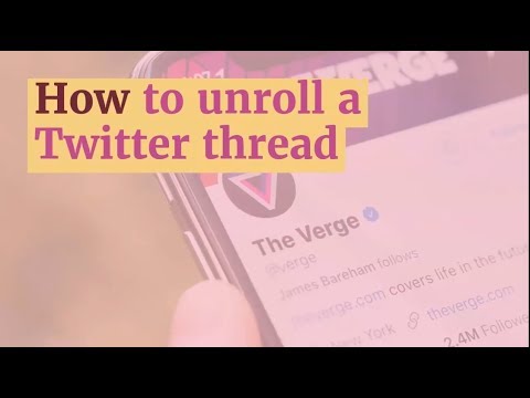 How to unroll a Twitter thread