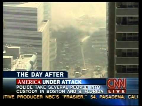 CNN 9/11 LIVE TV Coverage (9/12/01) 1:45 P.M - 2:00 P.M