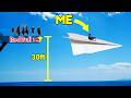 I Flew On A Giant Paper Airplane
