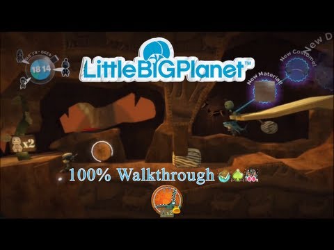 LittleBIGPlanet (720p HD) Walkthrough Part 30 - Burning Forest - Revisited, Co-op & Collected All