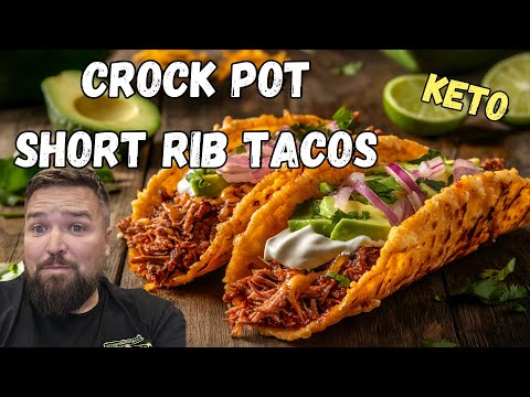 Easy keto crock pot short rib taco recipe! Slow cooker