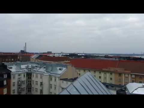 Vista do telhado HKI Töölo apollonkatu