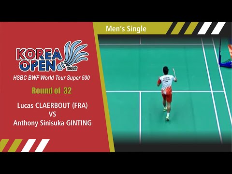 Lucas CLAERBOUT VS Anthony Sinisuka GINTING #Badminton