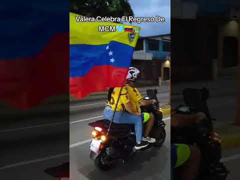 Valera Celebra El Regreso De Maria Corina Machado 🩵🇻🇪🗽 #alavenezolana #trujillo #carvajal #venezuela