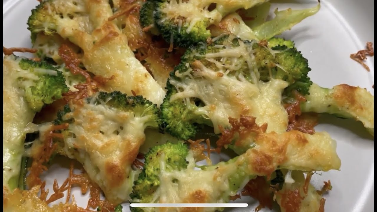 Smashed Broccoli with Parmigiano
