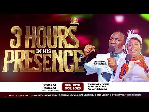 OCTOBER 2025 IMPARTATION SERVICE || 3 HOURS IN GOD’S PRESENCE || 19-10-2025