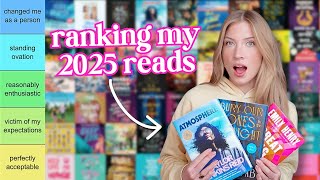 tier ranking 100+ books I read in 2025! 📈📚
