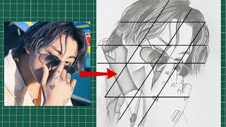 How to draw BTS Jungkook step by step easy - Jungk