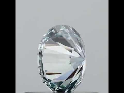 IGI Certified 0.58ct Round Cut Lab Grown Diamond Loose Diamond VS1 Color-Fancy Intense Greenish Blue