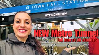 Melbourne NEW Metro Tunnel FULL Tour 🚇 | All 5 New Stations + Train Ride (Town Hall to Arden)