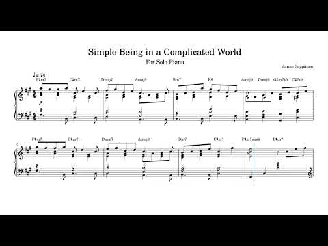 Simple Simple Piano Performance Video
