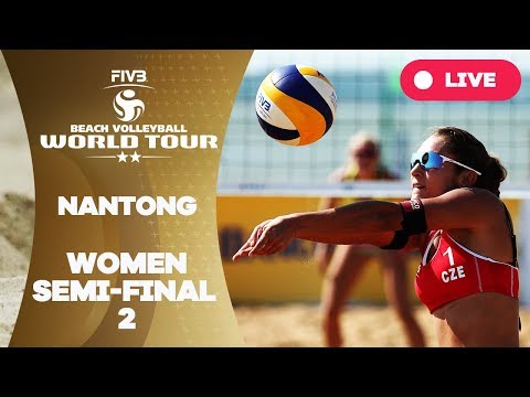 Волейбол Nantong 2-Stars — 2018 FIVB Beach Volleyball World Tour – Women Semi Final 2