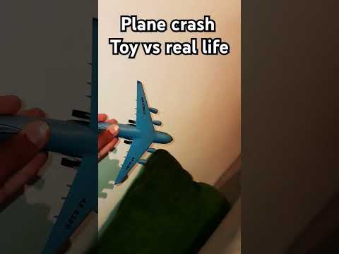 Real life vs aviões de brinquedo #aviation #aviao #planecrash #legoplane