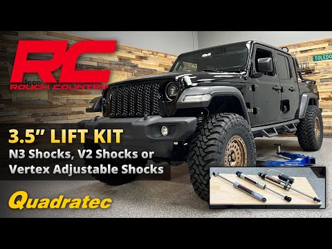 Rough Country 3.5\" Lift Kit for Jeep Gladiator JT with N3, V2 or Vertex Adjustable Shocks