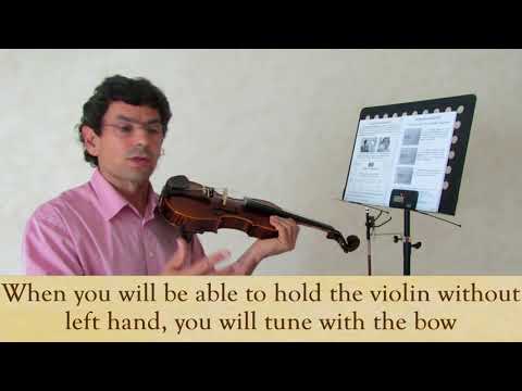 Volume 1 lesson 012 / 133 - Tuning the violin - Learning Violin with the french method