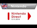 Nintendo Direct Presentation - 05.11.2014 - YouTube