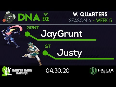 DNA.EXE S6:W5 - GRNT | JayGrunt (Greninja) Vs. GT | Justy (Hero, Dr. Mario) - W Quarterfinals