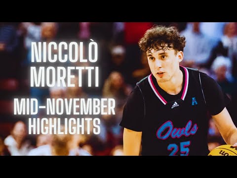 Niccolò Moretti (FAU) Mid-November 2024 Highlights