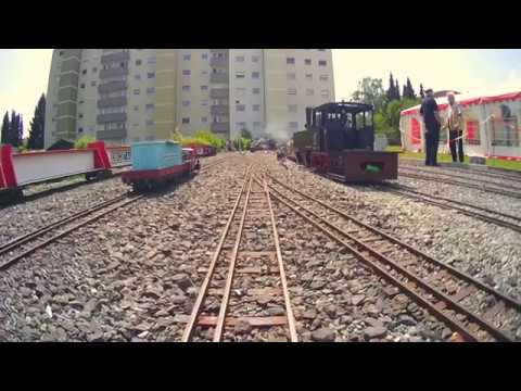 Führerstandsmitfahrt auf der Gartenbahn 5 Zoll und 7 ¼ Zoll Eisenbahn beim Dampfbahn Club Taunus