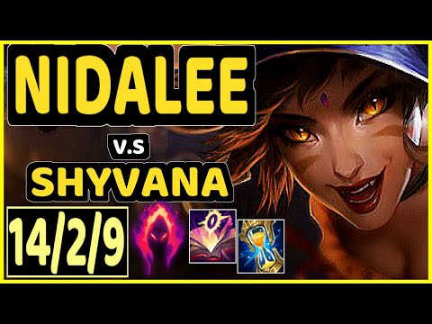 KOLDO (NIDALEE) vs SHYVANA - 14/2/9 KDA JUNGLE GAMEPLAY - EUW Ranked MASTER