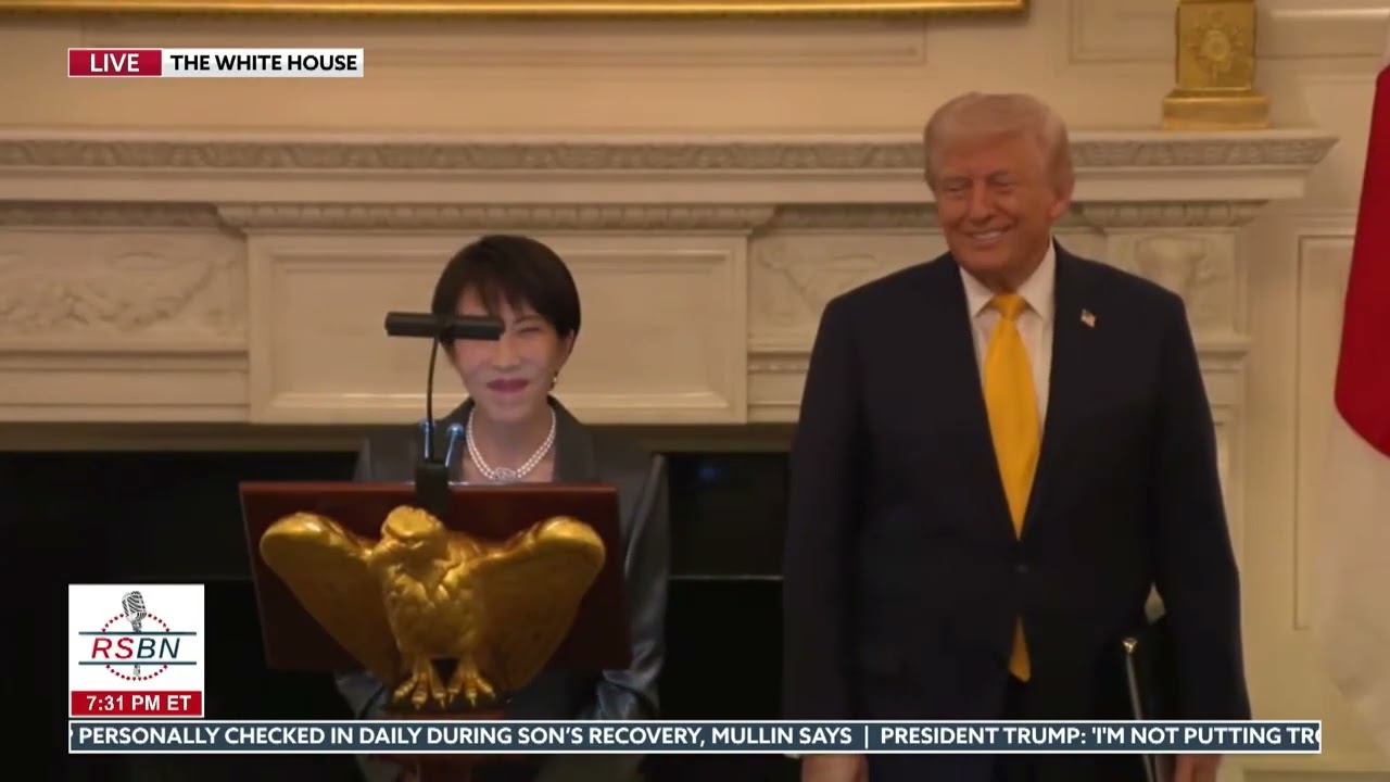 FULL SPEECH: POTUS Hosts a Dinner with Japan's Prime Minister in the State Dining Room - 03/19/26